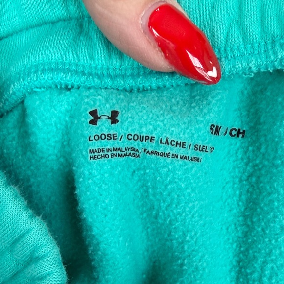 Under Armour Women’s Turquoise Joggers with White Accents Size S - Picture 4 of 5